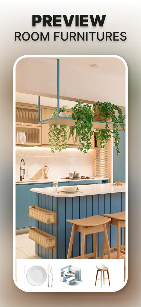 Selecting furniture assets to replace furniture in a room photo