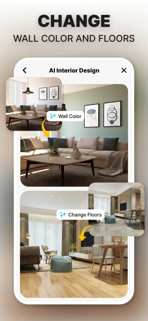 Seamless AI style transformation of a living space